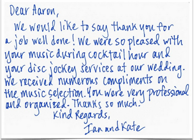 Ian & Kate Note