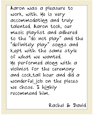 July 1st Letter from Bride